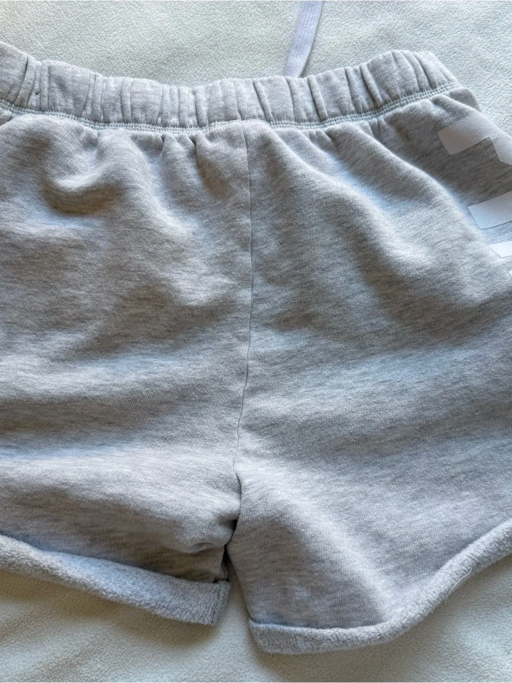 PINK Victoria's Secret Heather Gray Girls' Cotton-Blend Drawstring Shorts